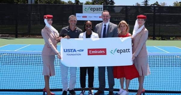 Emirates and USTA Foundation present new tennis courts to the youth of East Palo Alto