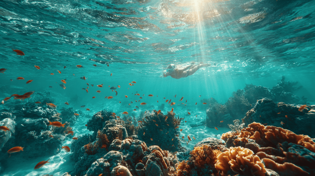 Breezifulbreezifulfredericmassard Underwater Scene In Bimini Bahamas Snorkeler 5dc137bc 6472 42ab Bf48 B746f6e4e03e 0